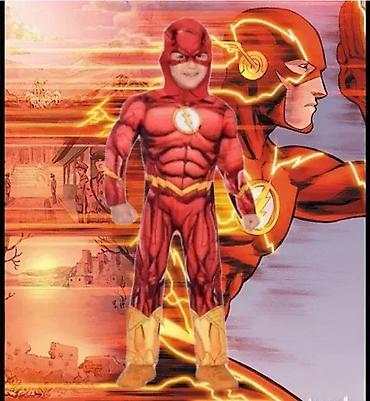 bluetooth mikrofon za decu: Kostim Flash – veličina 100–110 cm ⚡ Postani superheroj u svojoj — 1