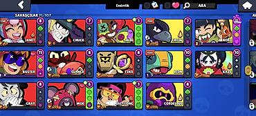 das sekilleri: Brawl Stars hesabı – Enerji (profil etiketi ekranda görünür) - Kupa — 3