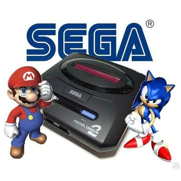 картриджи сега: Sega Mega Drive 2 - ретро игровая консоль 16 битная разрядная игровая