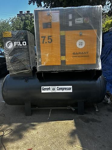 Kompressorlar: GARANT 7.5 vidalı hava kompressoru – komplekt şəkildə Texniki — 2