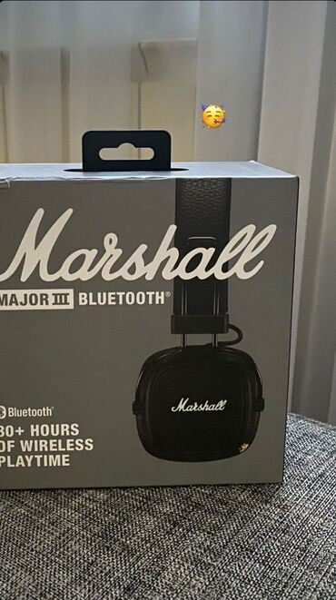 Наушники: Накладные, Marshall, Новый, Беспроводные (Bluetooth), Классические