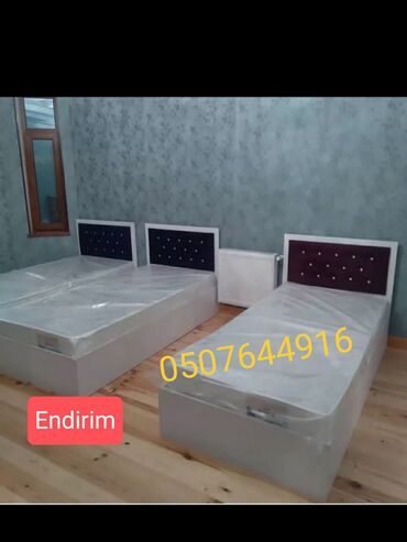 Çarpayılar: Yeni, Təknəfərlik çarpayı, Bazasız, Matras ilə, Siyirməsiz, Azərbaycan — 4