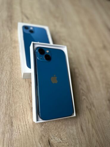 Apple iPhone: IPhone 13, 128 GB, Mavi, Barmaq izi, Simsiz şarj, Face ID