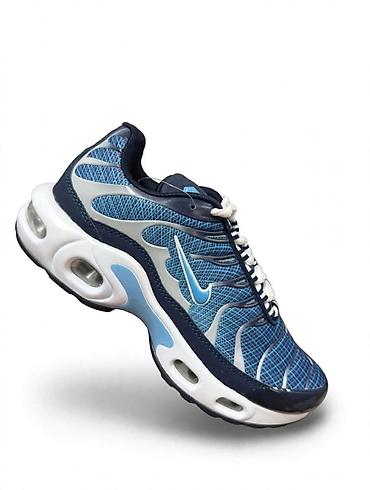 air max 95 black and green: Nike Air Max Plus (TN) patike – plavo/srebrno-bela šema boja - — 1