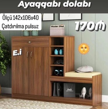 ayaqqabı dolabi: Прямой шкаф, Для прихожей, Для обуви, Распашной