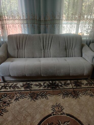 продам мягкую мебель: Модулдук диван, түсү - Саргыч боз, Колдонулган