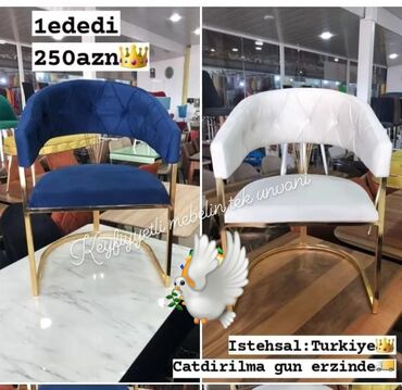 Masa və oturacaq dəstləri: Stul yeni rəng 🫟 seçimi var