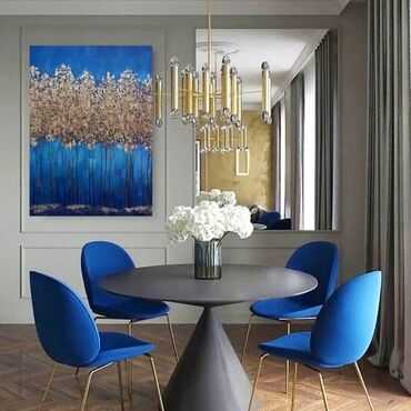 Şəkillər, tablolar: Mənzərə. Tək tablo. Ölçü istəyə görə dəyişə bilər. Təbii kətan — 14