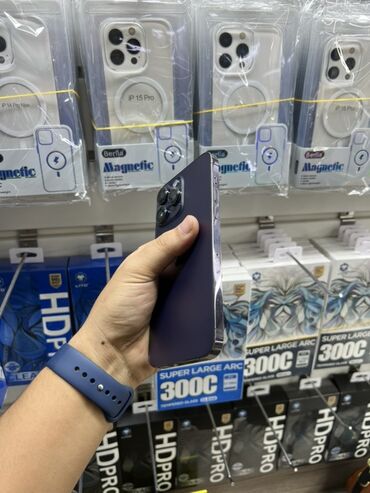 Apple iPhone: IPhone 14 Pro Max, Б/у, 1 ТБ, Deep Purple, Зарядное устройство, Защитное стекло, Чехол, 82 % — 4