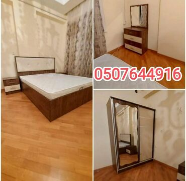 Yataq otağı dəstləri: İkinəfərlik çarpayı, Dolab, Termo, 2 tumba, Azərbaycan, Yeni — 13