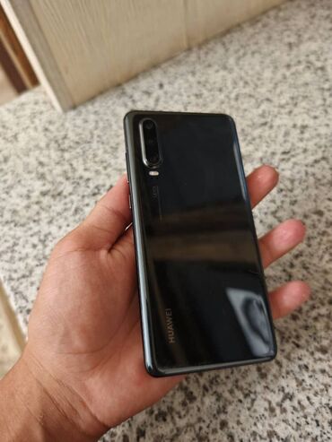 Huawei: Huawei P30, Б/у, 128 ГБ, цвет - Черный, 1 SIM, 2 SIM, eSIM