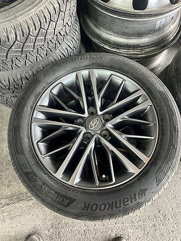 Дөңгөлөктөр монтажда 225 / 55 / R 17, Жай, Колдонулган, Камдык, Жеңил унаалар, Куйма, тешиктери - 5 lalafo.kg да Дөңгөлөктөр монтажда 225 / 55 / R 17, Жай, Колдонулган, Камдык, Жеңил унаалар, Куйма, тешиктери - 5