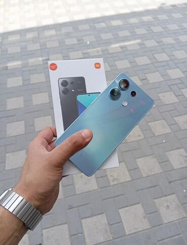 xiaomi 13 pro plus qiymeti: Xiaomi Redmi Note 13, 256 GB, rəng - Mavi, 
 Zəmanət, Sensor, Barmaq izi