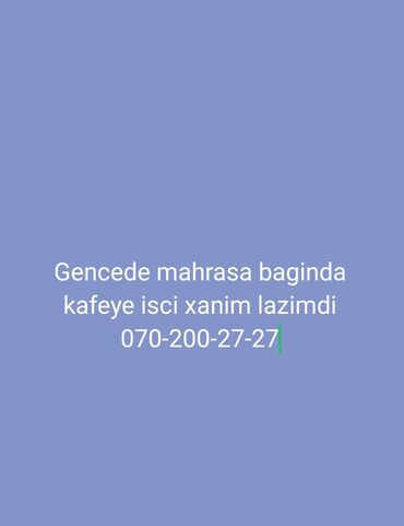 Gözəllik Salonları: Ofisiant tələb olunur, Kafe