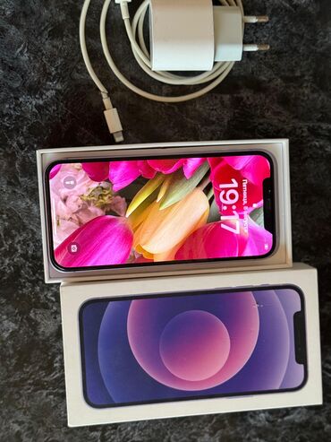 rəsmi 9 s: IPhone 12, 128 GB, Deep Purple, Barmaq izi, Face ID, Sənədlərlə
