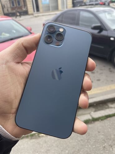 ayfon 7 pulus: IPhone 12 Pro, 128 ГБ, Pacific Blue, Гарантия, Face ID, С документами