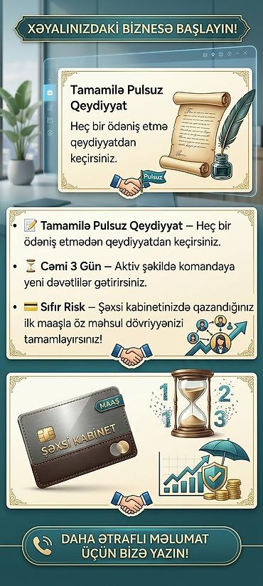 Xəyalınızdakı biznesə start verin – tamamilə pulsuz qeydiyyat və rahat lalafo.az -da Xəyalınızdakı biznesə start verin – tamamilə pulsuz qeydiyyat və rahat