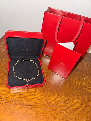 kolca: Dəstə daxildir: Boyunbağı, Cartier, Sarı qızıl, 750 Əyar, 3 g — 2