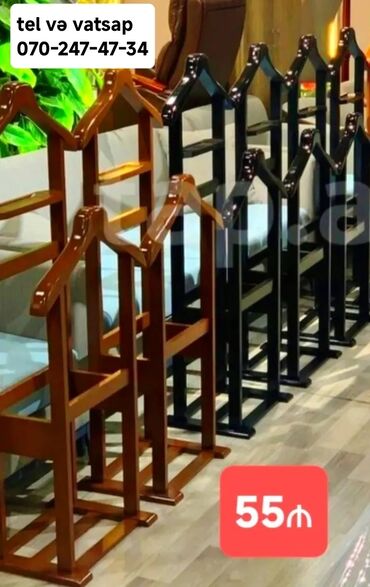 Перчатки хозяйственные: Bu taxta paltar asılqanı geyimlərin səliqəli saxlanması üçün rahat və