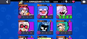 Digər kolleksiyalar: Brawl Stars oyun hesabı - Kupa yolu: 9565 - Toplanan savaşçılar — 7