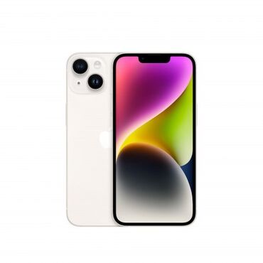 телео: IPhone 14, Жаңы, Ак, Куту, 100 %