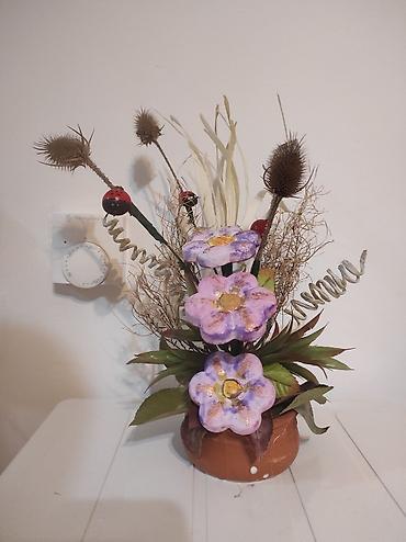 Ostali kućni dekor: Ručne dekorativne aranžmane u saksiji - Unikatne kompozicije od — 3