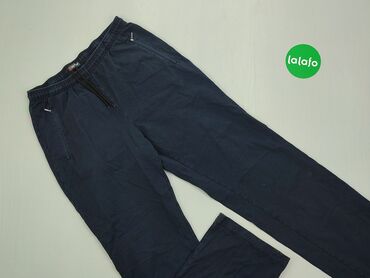 Spodnie: Spodnie 3XL (EU 46), stan - Dobry, wzór - Jednolity kolor, kolor - Czarny