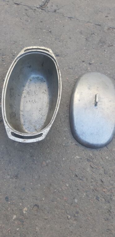 формы для выпечки буханок хлеба: Овальная гусятница/утятница с крышкой, литой алюминий. - Материал