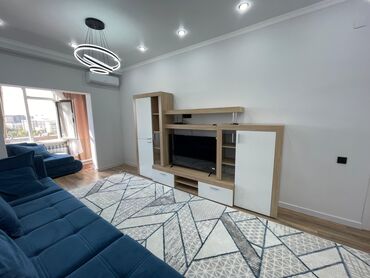квартира аренда долгосрочно бишкек: 2 комнаты, Душевая кабина, Постельное белье, Кондиционер
