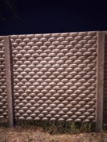 Бетонные еврозаборы: Огрождение евро заборы сапаттуу жана бат орнотуп беребиз гарантия 10 — 24