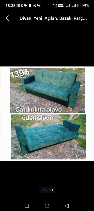 Divanlar: Divan, Yeni, Açılmayan, Bazasız, Nabuk, Ödənişli çatdırılma — 23