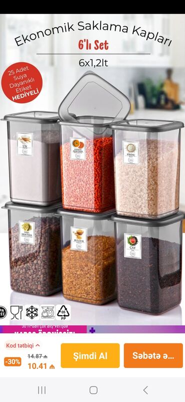 Yemək konteynerləri: Yemək konteynerləri — 6