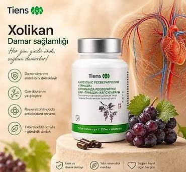 çekmeler: “ Xolikan ” Resveratrollu Kapsullar -Qırmızı üzüm çəyirdəklərinin — 1