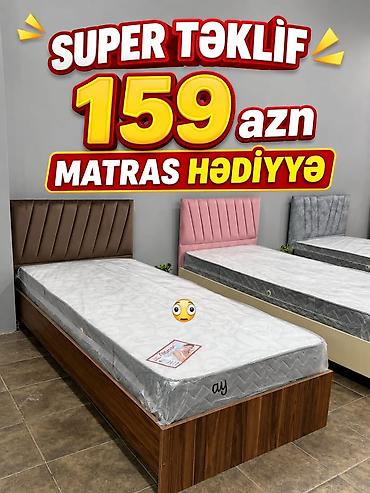 Мебель на заказ: Yataq otağı mebeli dəsti Tərkibi: - 2 qapılı böyük güzgülü dolab – — 3