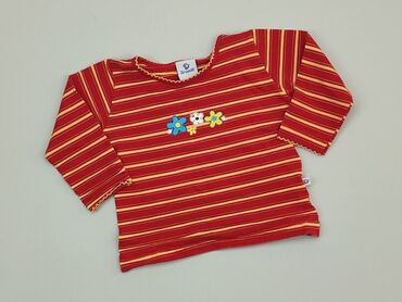 bluzka w paski czerwone: Bluza, 1-3 m, stan - Dobry