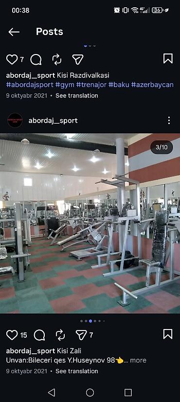 sta su baseni: Abordaj Sport – Kişi Zalı və Qadın zali(Ayrı) İcarəyə verilir Ünvan — 4