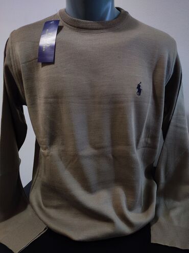 Džemperi: Džemper, Ralph Lauren, bоја - Siva, Pamuk — 14