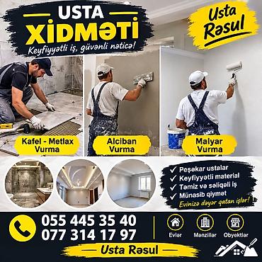 ucuz kafellər: Usta xidmətləri – Rəsul İş sahələri: - Kafel/Metlax vurulması - — 1
