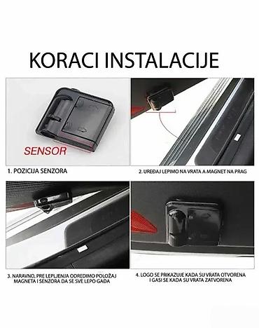 Tuning oprema: LED projektori logotipa za vrata automobila – set 2 kom - Bežični — 4