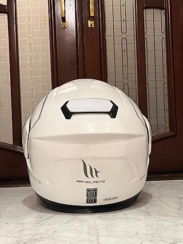 tufan m50 2025: Modulyar motosiklet dəbilqəsi – ağ rəng, tam üzlü (flip-up) — 5