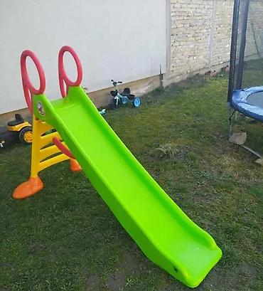 Sve za dečije igralište: Dečiji tobogan za dvorište - Dimenzije: ukupna dužina 220 cm; dužina — 5