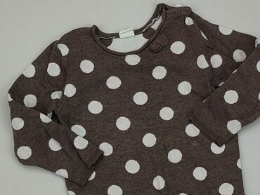 sweterek z kokardami: Bluza, H&M, 1.5-2 lat, 86-92 cm, stan - Dobry