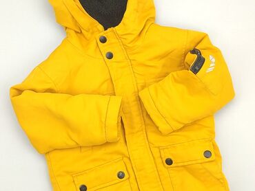 kurtka z imitacji skóry z futerkiem: Transitional jacket, Primark, 2-3 years, 92-98 cm, condition - Good