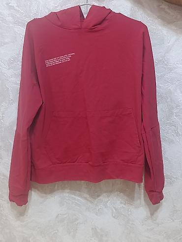kostum: Qırmızı rəngli hoodie və şalvardan ibarət dəst - Stil: idman/ — 1