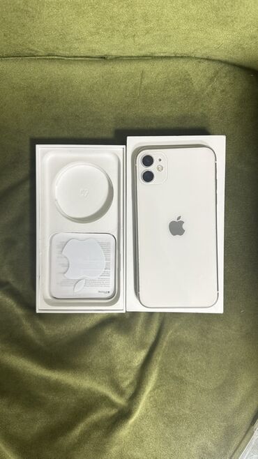 сколько стоит телефон редми нот 10 про: IPhone 11, Колдонулган, 64 ГБ, Ак, Куту, 70 %