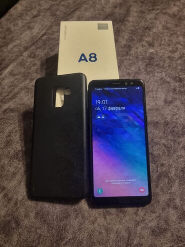 a8 qiymeti: Samsung Galaxy A8, 32 GB, rəng - Qara, Sensor, İki sim kartlı