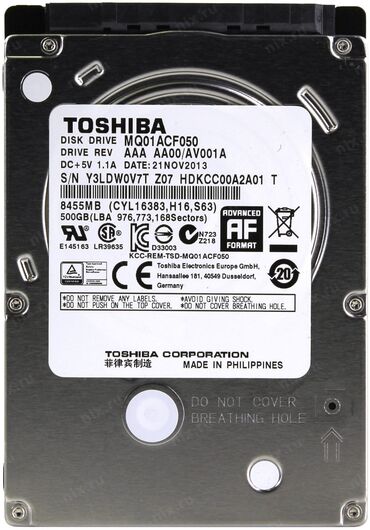 зарядное устройство на ноутбук тошиба: Накопитель, Новый, Toshiba, HDD, 2.5", Для ноутбука