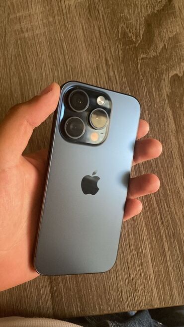 Apple iPhone: IPhone 15 Pro, 128 GB, Blue Titanium, Face ID