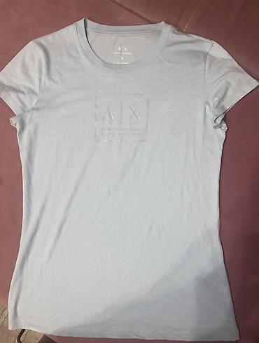 armani excange: Original Armani Exchange (A|X) qadın T‑shirt - Model: A|X logo çaplı — 1
