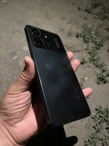 поко мз: Poco C65, Б/у, 128 ГБ, цвет - Черный, 2 SIM
